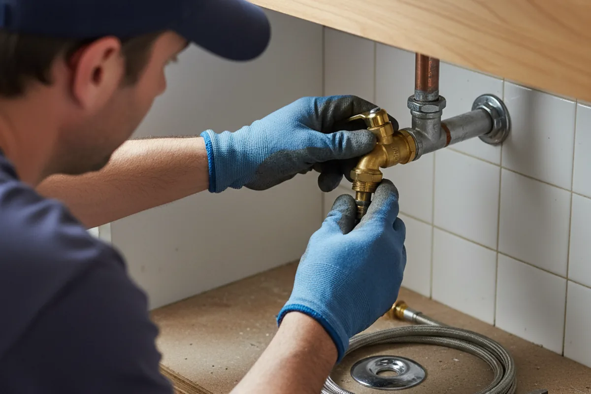 Shutoff valve and fitting work during Faucet and Fixture Repair in Renton